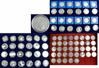 Bundesrepublik Deutschland 1948-2001: Koffer voll mit DM Gedenkmünzen: Ein Koffer mit 5 DM und 10 DM Gedenkmünzen, überwiegend in beiden Qualitäten St...