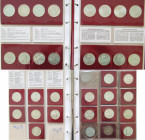 Bundesrepublik Deutschland 1948-2001: Auf 2 Alben verteilte Sammlung an Gedenkmünzen der BRD mit 5 DM (ab Leibnitz) und 10 DM.
 [differenzbesteuert]