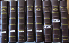 Numisbriefe, Numisblätter: Karton voll mit Numisbriefen 2002-2020 in original Binder der Post wie verausgabt.
 [differenzbesteuert]