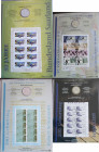 Numisbriefe, Numisblätter: 3 Alben mit 44 Numisbriefen 1/2007-1/2011, augenscheinlich jede Ausgabe doppelt.
 [differenzbesteuert]