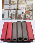Numisbriefe, Numisblätter: Auf 4 Alben verteilte Sammlung an über 160 Münz- und Banknotenbriefen. Dabei auch ein paar Medaillen, aber auch Silber und ...
