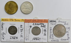 Nachlässe: Kleines Lot mit 4 Münzen und 1 Medaille, dabei: Polen, Trojak 1632, Preußen 1/24 Taler 1783, 5 RM Garnisonkirche 1934 mit unvollständiger 4...