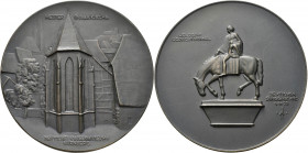 Medaillen Deutschland - Geographisch: Nürnberg: Bronzemedaille 1925 (von A. Hummel, bei Lauer). Heldengedächtnismal des Deutschen Sängermuseums. Ansic...
