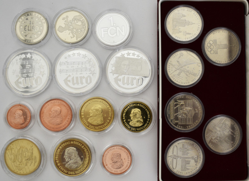 Medaillen: Kleines Lot mit 5 x 10 Euro Medaillen 1997-1998, Medaille 1. FCN und ...