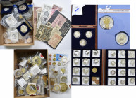 Medaillen Deutschland: Lot diverse moderne Medaillen, überwiegend aus sehr teuren ABO-Bezügen. Viele der Medaillen veredelt / vergoldet u.s.w., teilwe...