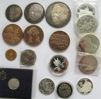 Medaillen Deutschland: Kleines Lot diverser modernen Medaillen aus Gold, Silber und unedlen Metallen.
 [differenzbesteuert]