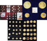 Medaillen Deutschland: Lot moderner Medaillen und veredelten Münzen (z.B. USA Quarters) aus dem Hause DGG und MDM. Teilweise aus Silber (überwiegend 3...