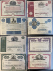 1863/1990, ca. 250 Aktien, Anteilscheine usw., einzelne mit entsprechenden Zinskupons in 2 sehr großen Alben, dabei auch Einschreib-Umschlag mit gefal...