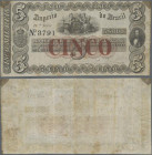 Brazil: Imperio do Brasil 5 Mil Reis ND(1860), P.A237, very nice and original shape, traces of tape at upper left and right and a few spots. Condition...