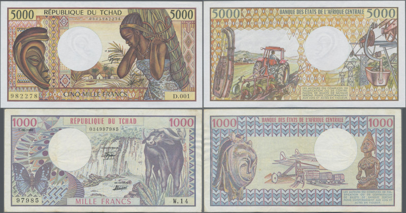 Chad: Banque des États de l'Afrique Centrale - République du Tchad, pair with 10...