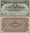 Guatemala: El Banco de Guatemala 100 Pesos 1911, P.S147c, very nice condition with a few folds and lightly toned paper, Condition: F/F+.
 [differenzb...