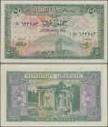 Lebanon: République Libanaise 50 Piastres 1948, P.43, vertically folded with a few minor spots, otherwise great original shape, Condition: VF+/XF.
 [...