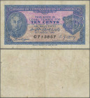 Malaya: Board of Commissioners of Currency Malaya 10 Cents 1940, P.2, lightly toned paper and a few folds, Condition: F/F+.
 [zzgl. 19 % MwSt.]