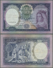 Portugal: 1000 Escudos 1961 P. 166, used with several folds but still strong paper and original colors, no holes or tears, condition: VF-.
 [differen...
