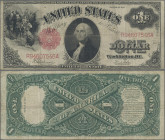 United States of America: United States Treasury 1 Dollar 1917 with signatures: Speelman & White, P.187, still intact with toned paper, tiny pinholes ...
