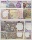 Central African Republic: Banque des États de l'Afrique Centrale - République Centrafricaine 500 Francs 1991, P.14d, UNC and Banque des États de l'Afr...