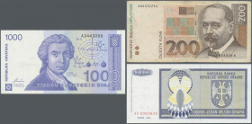 Croatia: 1941/1995 (ca.), lot with 663 Banknotes, some in quantity, in good to mixed quality, sorted and classified by Pick catalogue numbers, please ...