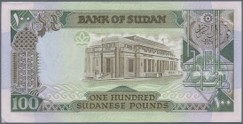 Sudan: 4 bundles 100 Pounds 1989, P.44b in UNC condition. (400 banknotes)
 [differenzbesteuert]