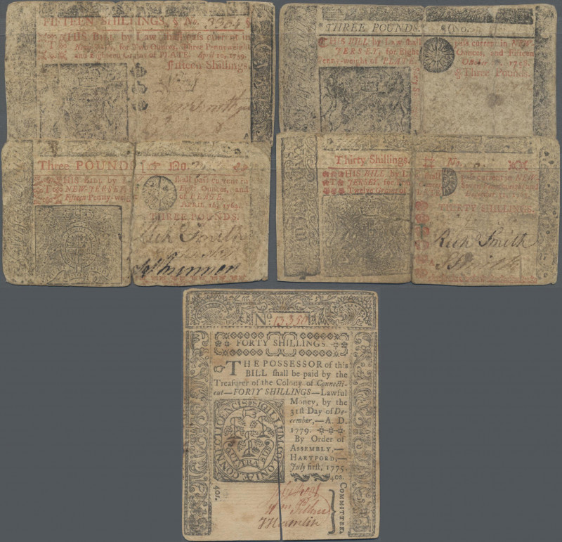 United States of America: Colonial, State Issues and Obsolete Currency, lot with...