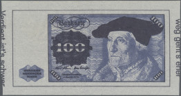 Testbanknoten: Lot with more than 80 Test- and advertising notes in F to UNC condition. (80+ pcs.)
 [differenzbesteuert]