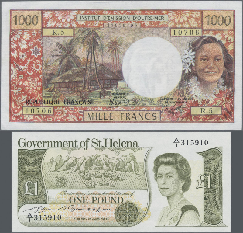Alle Welt: Lot with 11 banknotes, comprising Guatemala 0,50 Quetzal 1979 (P.58c,...