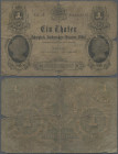Deutschland - Altdeutsche Staaten: Königlich Sächsisches Cassen-Billet 1 Thaler vom 2. März 1867, PiRi A396, P.S629, Grabowski-Kranz 462, stark gebrau...