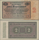 Deutschland - Deutsches Reich bis 1945: 2 Rentenmark 1923, Serie C, Ro.155 in kassenfrischer Erhaltung: UNC.
 [differenzbesteuert]