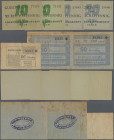 Deutschland - Alliierte Militärbehörde + Ausgaben 1945-1948: Borghorst, Westfalen, Volksbank, je 2 x 10 und 50 Pf., o. D. (1947), Type I, Erh. I (3), ...