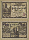 Deutschland - Nebengebiete Deutsches Reich: Danzig, Stadtgemeinde 50.000 Mark 1923, Ro.798, leicht bestoßene Ecken, sonst perfekt, Erh. XF/XF+.
 [dif...