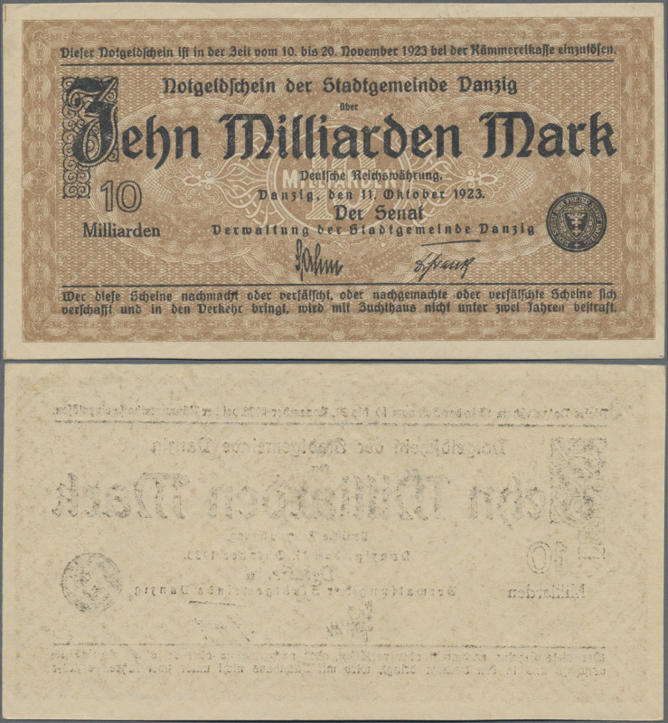Deutschland - Nebengebiete Deutsches Reich: Danzig, Stadtgemeinde 10 Milliarden ...