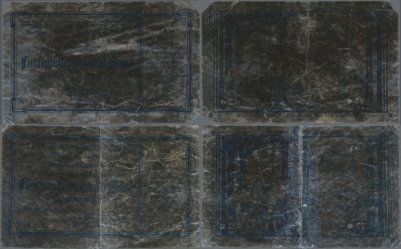 Deutschland - Notgeld besonderer Art: Teningen, Breisgau-Walzwerk GmbH, 2 x 500 ...
