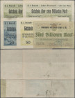 Deutschland - Notgeld - Bayern: Lohr, Stadt, 5 Billionen Mark, 24.11.1923, Erh. IV, dito, G. L. Rexroth, Lohrer Eisenwerk, 2, 10 Mrd. Mark, 27.10.1923...