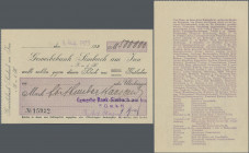 Deutschland - Notgeld - Bayern: Simbach am Inn, Gewerbe-Bank E.G.m.b.H., 500 Tsd. Mark (handschriftlich), 9.8.1923 (gestempelt), Eigenscheck, Nennwert...
