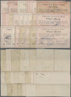 Deutschland - Notgeld - Elsass-Lothringen: Walbach, Oberelsass, J. Kiener Fils, 5 Mark, 28.10.1914, 50 Pf., 1, 3 x 5 Mark, 11.11.1914, 50 Pf., 4 x 2 M...