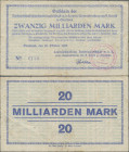 Deutschland - Notgeld - Mecklenburg-Vorpommern: Stralsund, Landwirtschaftliche Handelsgesellschaft m.b.H., 20 Mrd. Mark, 26.10.1923, Erh. III-IV
 [di...