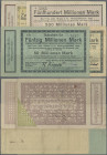 Deutschland - Notgeld - Rheinland: Oedt, St. Hubert, Johs. Girmes & Co. AG, 20 Mio. Mark, 16.8.1923, 50, 100 Mio. Mark, 31.8.1923, 200 Mio. Mark, 10.9...