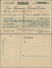 Deutschland - Notgeld - Rheinland: Wald, Darmstädter und Nationalbank Zweigniederlassung Wald Rhld., 500 Tsd. Mark, 10.8.1923, Postkartenscheck, Erh. ...