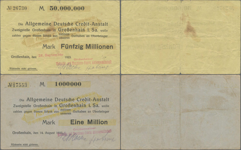 Deutschland - Notgeld - Sachsen: Großenhain, Allgemeine Deutsche Credit-Anstalt,...