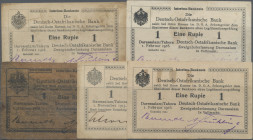 Deutschland - Kolonien: Detaillierte Sammlung mit 205 Banknoten Deutsch-Ostafrikanische Bank 1 Rupie November 1915 bis Februar 1916, alle einzeln sort...