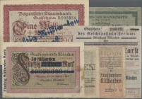 Deutschland - Länderscheine: Bayern, Bayerische Notenbank, Bayerische Staatsbank, Reichsverkehrsministerium München, Reichspost und Stadtgemeinde Münc...
