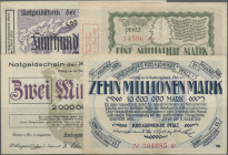 Deutschland - Länderscheine: Pfalz, Kreisgemeinde in Speyer, Lot mit 24 Notgeldscheinen 1923, dabei 3 x 1 Million Mark (Gra BAY 246a, 248b, I-, IV mit...