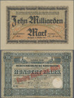Deutschland - Länderscheine: Württemberg, Notenbank in Stuttgart, Lot mit 41 Banknoten, dabei u.a. 10 Milliarden Mark 1923 (Ro.WTB21, I/I-), 50 Millia...