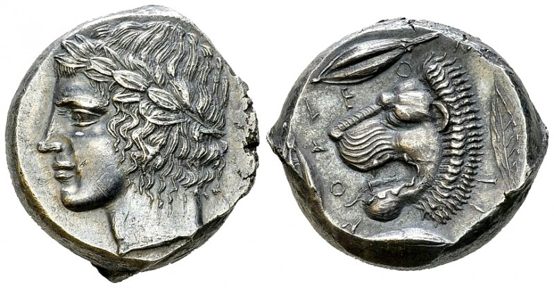 Leontinoi AR Tetradrachm, c. 430-425 BC, FDC 

 Sicily, Leontinoi. AR Tetradra...