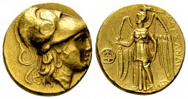 Alexander 'the Great' AV Stater, Tyre 

Kings of Macedon. Alexander III. 'the Great' (336-323 BC). AV Stater (17-18 mm, 8.58 g), Tyre, posthumous is...