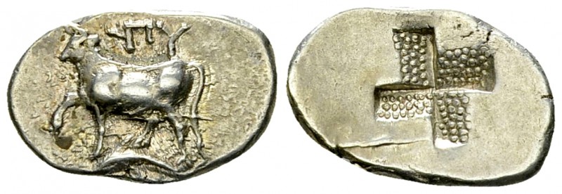 Byzantion AR Drachm, c. 387/6-340 BC 

Thrace, Byzantion . AR Drachm (11-17 mm...