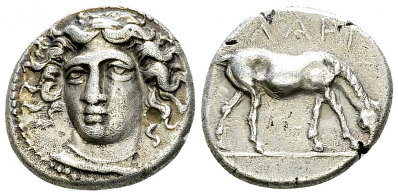 Larissa AR Drachm, early to mid 4th century BC 

 Thessaly, Larissa. AR Drachm...