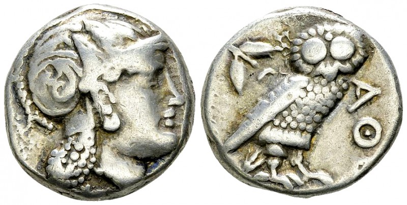 Athens AR Tetradrachm, c. 350 BC 

 Athens , Attica. AR Tetradrachm (22-23 mm,...