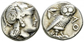 Athens AR Tetradrachm, c. 350 BC 

 Athens , Attica. AR Tetradrachm (22-23 mm, 16.99 g), c. 350 BC.
Obv. Head of Athena right with profile eye, wea...