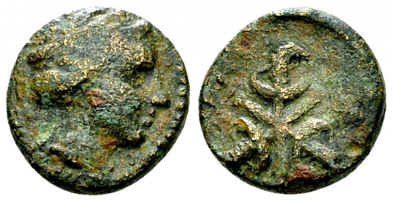 Aptera AE13, c. 250-67 BC, very rare 

Crete, Aptera . AE13 (2.35 g), c. 250-6...