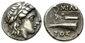 Kios AR Hemidrachm, c. 345-315 BC 

Bithynia, Kios . AR Hemidrachm (13 mm, 2.53 g), c. 345-315 BC. Miletos, magistrate.
Obv. Laureate head of Apoll...
